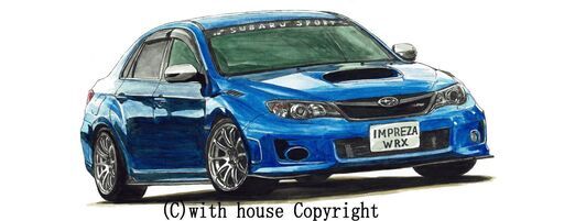 NC-420 スバルWRX ST 限定版画 直筆サイン有 額装済 作家 平右ヱ門