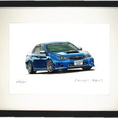 NC-420 スバルWRX ST 限定版画 直筆サイン有 額装済 作家 平右ヱ門の画像