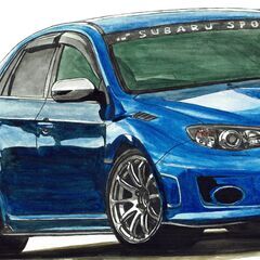 NC-420 スバルWRX ST 限定版画 直筆サイン有 額装済 作家 平右ヱ門の画像