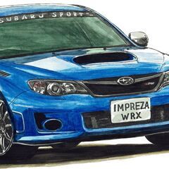 NC-420 スバルWRX ST 限定版画 直筆サイン有 額装済 作家 平右ヱ門の画像