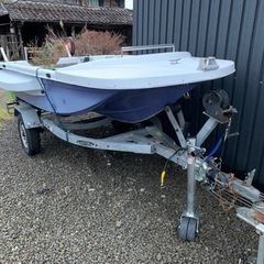 (お買い得)2馬力ボート　船外機　トレーラーセット