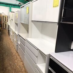 ニトリ　レンジボード　キッチンボード　QC PASSED　120ｃｍ　ホワイト　大容量　ファミリータイプ　クリーニング済　貝塚市　二色浜