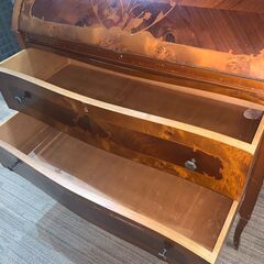 ライティングデスク アンティーク家具 西洋風 オシャレ 鍵付き 870x360x930 レトロ家具 USED 中古 リサイクルショップ札幌　買取本舗　西野店の画像