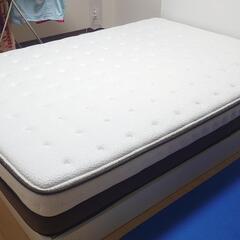 好評完売ありがとう【美品！もちろん画像の品格のある台だけで５万円以上の商品】ニトリ ダブルベッド【マットレス＋台】（マットレスのみの定価79900円）　NスリーブHICRトッパーD