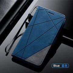 1H青 OPPO A77 スマホケース