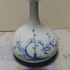 砥部焼　興峯作　花瓶　大一輪挿し　未使用　古美術の画像