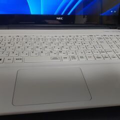 上品ゴールド✨綺麗め 薄型 SSD240GB サクサク カメラ付 ノートパソコン 綺麗白NEC 高年式 高速SSD240G搭載 メモリ4G CD/DVD/読み書き 薄型スリム
