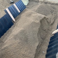 土嚢袋 残土 真砂土 ふるいにかけてますの画像