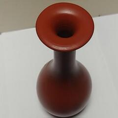 万古焼　か　常滑焼　朱泥　花瓶　一輪挿し　未使用　骨董品の画像
