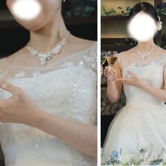 ウエディングドレス  使用回数１回 美品 必要なもの全部セット クリーニング済 162cm前後の方に最適 白 ホワイト 二次会 前撮り 結婚式/二次会ドレス 実物画像あり 海外挙式 ウェディングドレス ライトドレス ファスナー 花嫁ドレス ロングドレス 後撮り 結婚式 スレンダードレス ノースリーブ ボートネック ビーチフォート ドレス パーティードレス クリーニング済 返品可 試着可 東京都内受け渡し の画像