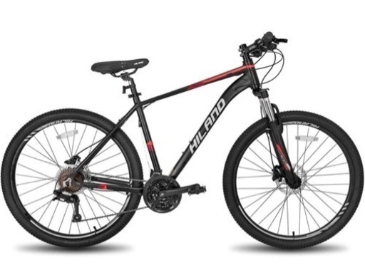 マウンテンバイク　自転車　黒 ブラック 緑 グリーン