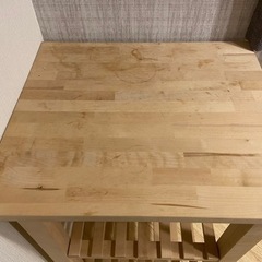 IKEA 無垢材　キッチンワゴン　BEKVÄM ベクヴェームの画像