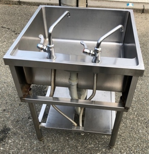 ⭐︎中古品　1槽シンク　595×600×790mm  厨房用品⭐︎
