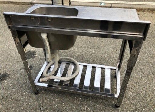 ⭐︎中古品　水切り1槽シンク　900×450×800mm  厨房用品⭐︎