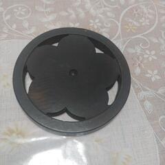 木製　黒松　鍋敷き　釜敷　古美術　骨董品の画像