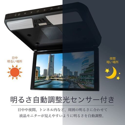フリップダウンモニター ワゴンR/ワゴンRスティングレー ハスラー 11.6インチ液晶モニター + 取付キット