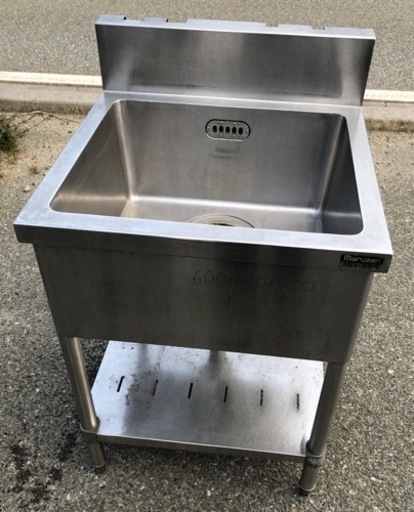 ⭐︎中古品　マルゼン　1槽シンク　600×600×800mm  厨房用品⭐︎