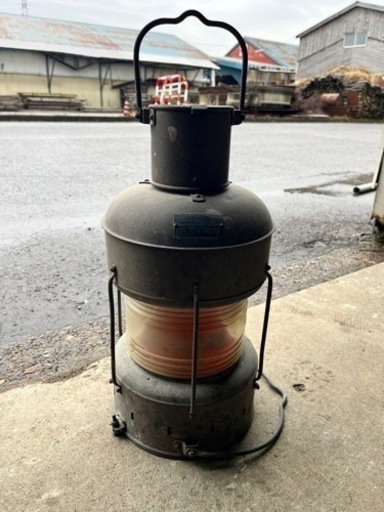 ⚒日本船燈 Z種紅燈 油用 日船式 アンティーク