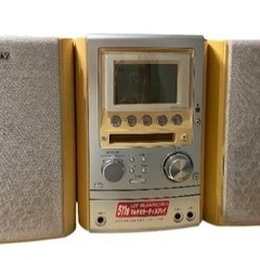 【無料】【あげます】SONY MD &CDコンポ　MDプレーヤー...