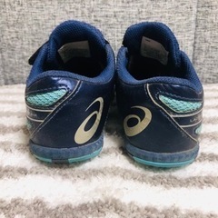 【受付中】★アシックス★人気モデル/レーザービーム/キッズスニーカー/19ｃｍ/型番1154Ａ090/青/スパイクの画像