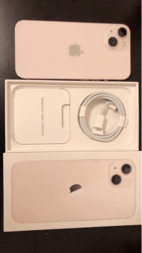 美品　iPhone 13 ピンク　128g バッテリー100%