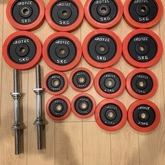 【お取引中】IROTEC ダンベル60kg(30kg×2)