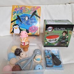鬼滅の刃　どんぶり(緑)　とミラー付コーム