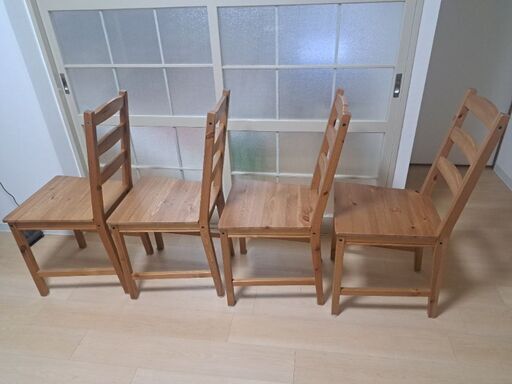 イケア ダイニングチェア イス 4つセット ikea jokkmokk 16384