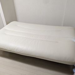ソファベッド「エスポワール」ソフトレザー #スリーマン アイボリ...