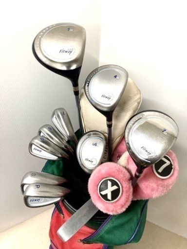 【SOLD OUT】レディース！◆Fitway フィットウェイ◆ゴルフクラブ 10本セット バッグ付