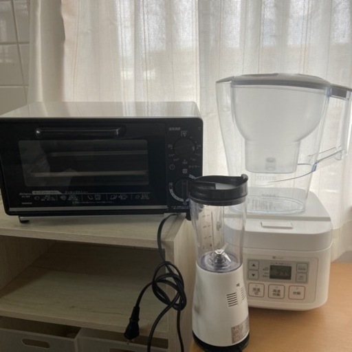炊飯器、オーブントースターなど