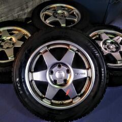 VW ゴルフ ワーゲン アウディ 16インチ【富山】テクマグ  TECMAG テックマグ 冬 205/55R16 PCD112 ET50 +50 イオス パサート トゥーラン 4本