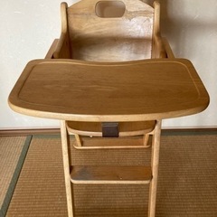 KATOJI 木製ハイチェア　背もたれ修理　子供用椅子　ベビーチェアの画像