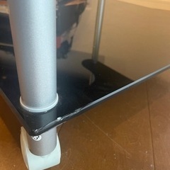 強化ガラス　パソコンデスクの画像