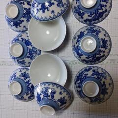 中華風絵柄　飯碗10個の画像