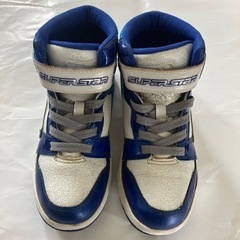 靴　シューズ　ブルー　21cm  SUPER STAR ダンスモデル