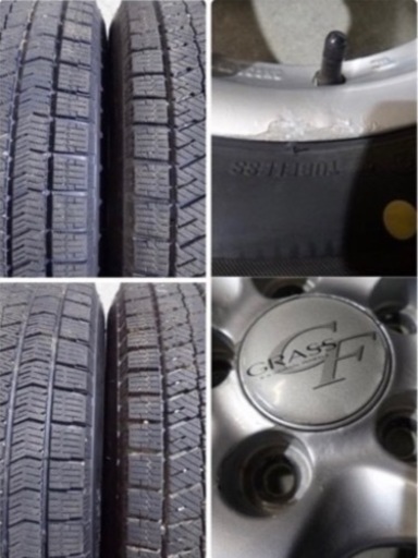 QR3090【185/70R14】アリオン オーパ コロナ プレミオ等 中古スタッドレスセット VRX2★14×5.5J 100/5H ET40★