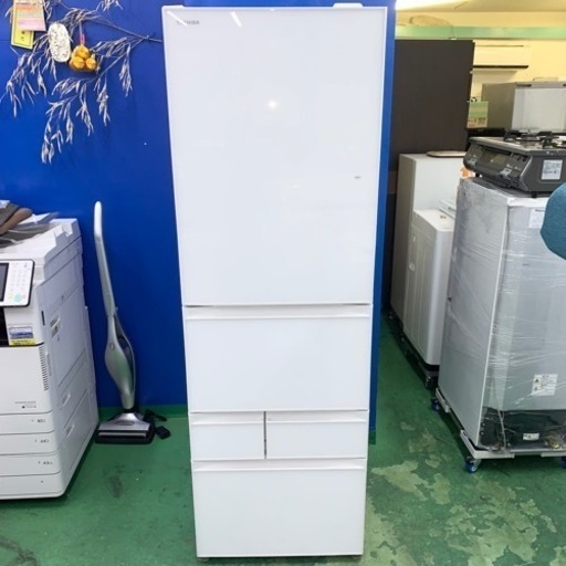 ⭐️TOSHIBA⭐️冷凍冷蔵庫　2022年411L自動製氷超美品　大阪市近郊配送無料