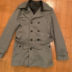 メンズ　トレンチコート　グレー