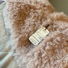 無料　新品ネックウォーマー　ペールピンクの画像