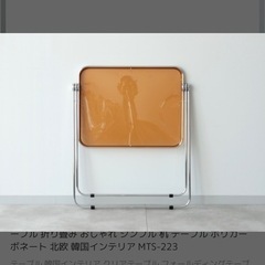 クリア　テーブル+チェアセットの画像