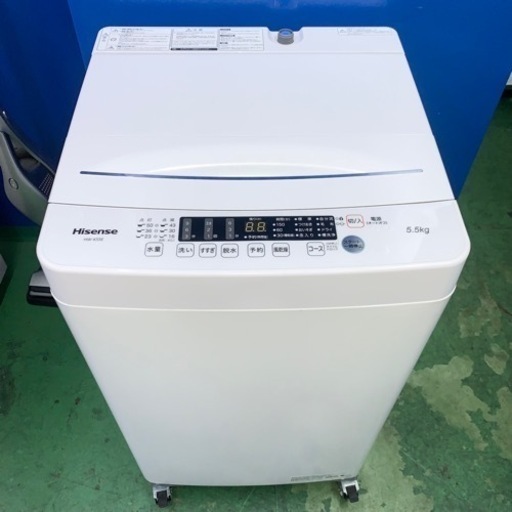 ⭐️Hisense⭐️全自動洗濯機　2021年5.5kg美品　大阪市近郊配送無料