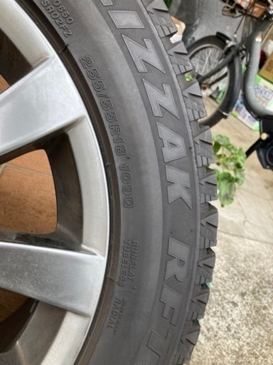 【値下げ】スタッドレスタイヤ(255/55R18)&ホイールモーテックMOTEC グレンGLENシリーズ BMW-X5mスポーツ