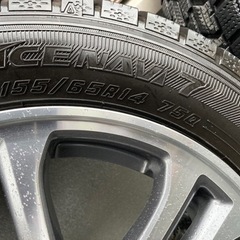 本日限り値引き　155-65-14スタッドレスタイヤホイール4本セットの画像