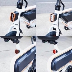 電動機能付き折りたたみ自転車の画像