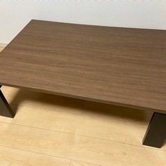 ニトリ　ヴィンテージ風デザインこたつ、こたつ布団のセットの画像