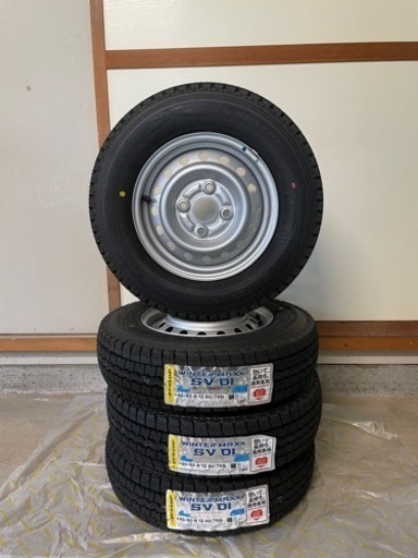 (新品 未使用 室内保管)145/80R12 スタッドレスタイヤホイール4本セット 22,000円