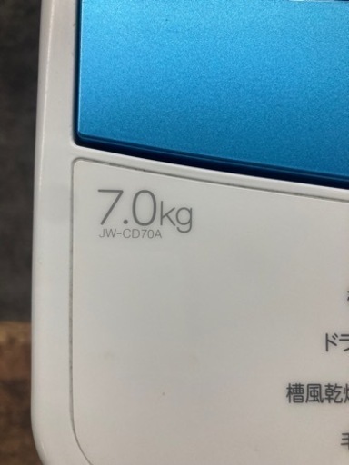 ★【現状品】Haier ハイアール 洗濯機 JW-CD70A 2021年製 7kg