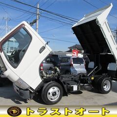 三菱ふそうキャンター3トンダンプAT4ナンバー全塗装済コボレーン付き
