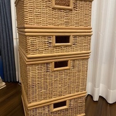 無印良品のカゴ、差し上げます。